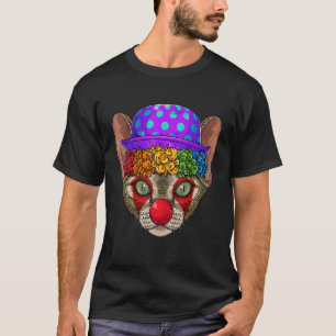 Camiseta Tema de Gato do Fato de Carnaval Devon Rex Circus