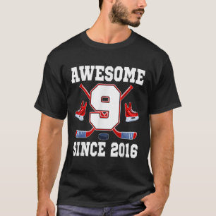Camiseta Tema De Hóquei No Gelo De Noivado De 9 Anos Incrív