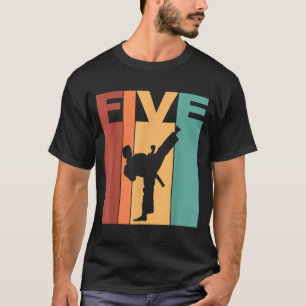 Camiseta Tema de Karatê Taekwondo de 5 anos de idade