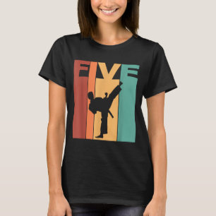 Camiseta Tema de Karatê Taekwondo de 5 anos de idade