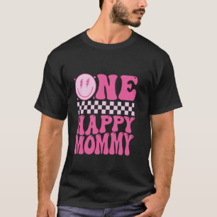 Camiseta Tema de Mamãe Um Aniversário Feliz de 1 Ano para M