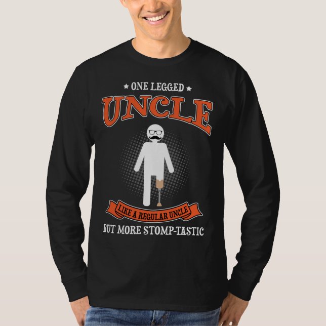 Camiseta Tema de Perna Artificial para Membros Protéticos e (Frente)