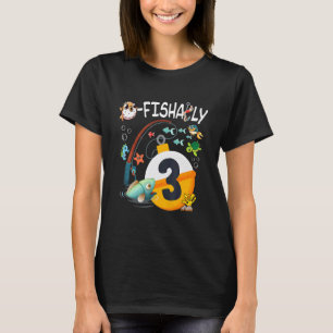Camiseta Tema de pesca de aniversário infantil para meninos