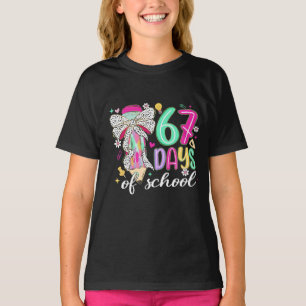 Camiseta Tema de Sala de Aula Arco de Lápis 67 Dias de Esco