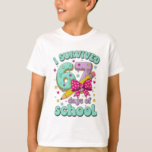 Camiseta Tema de sala de aula Arco de lápis 67 dias de esco
