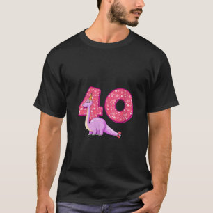 Camiseta Tema Dinossauro aniversário de 40 anos de Dinossau