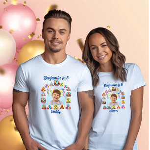 Camiseta Tema Dinossauro Do Aniversário de criança De Camis