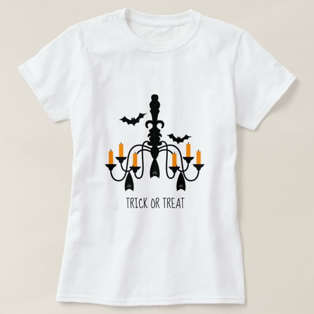 Camiseta Tema do Bats Chandelier Halloween (Frente do Design)