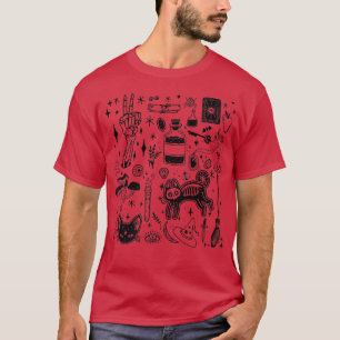 Camiseta Tema do Dia das Bruxas Bonito Figurino, Olá Hallow