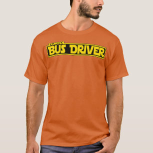 Camiseta tema do espaço do motorista de ônibus escolar