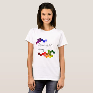 Camiseta Tema do mel com palavras positivas