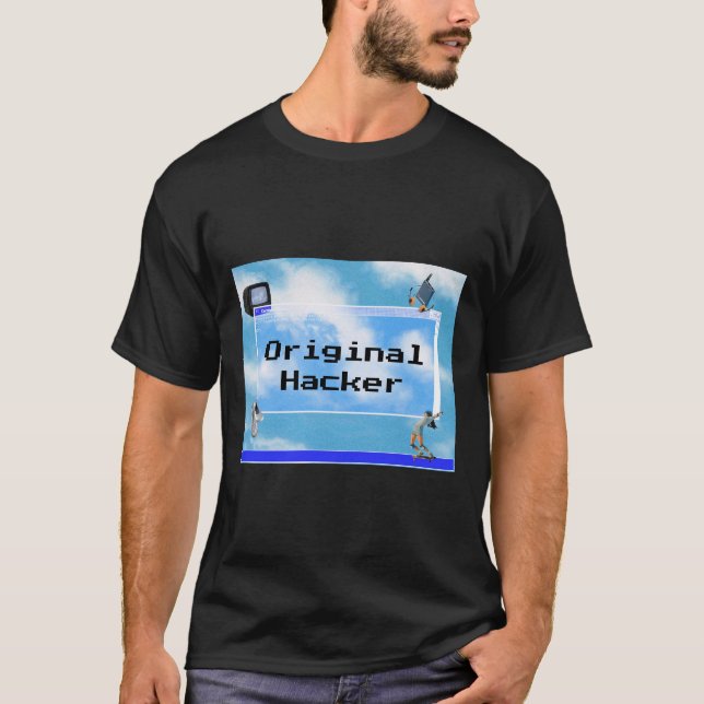 Camiseta Tema do Windows 95 do Hacker Personalizado Origina (Frente)
