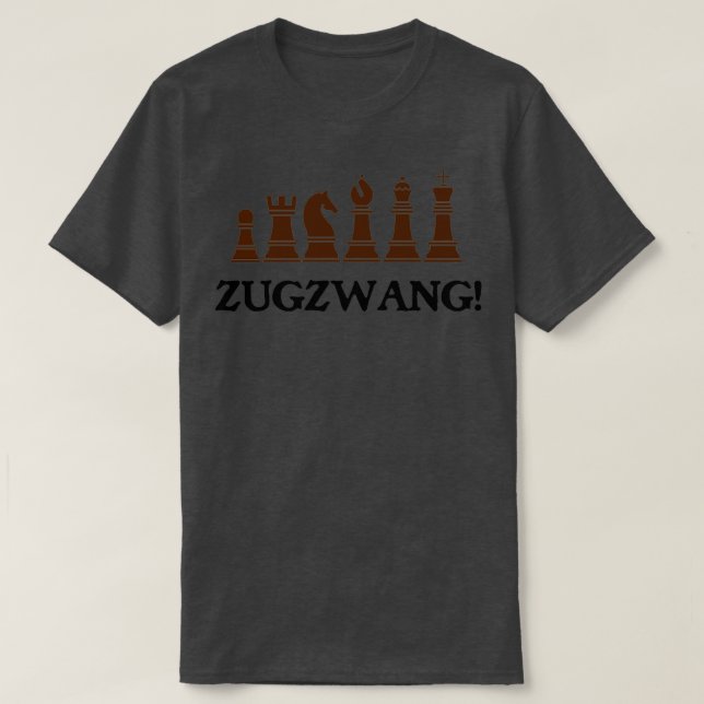 Camiseta Tema do Xadrez Zugzwang (Frente do Design)