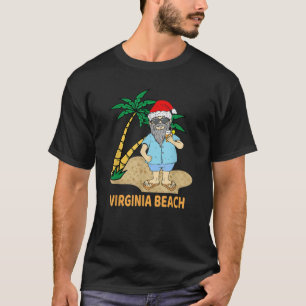 Camiseta Tema engraçado de Natal de férias na praia da Virg