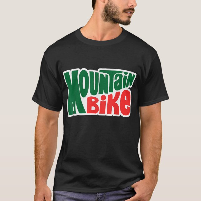 Camiseta Tema Externo do Estilo de Moto das Montanhas (Frente)