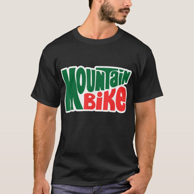Camiseta Tema Externo do Estilo de Moto das Montanhas (Frente)