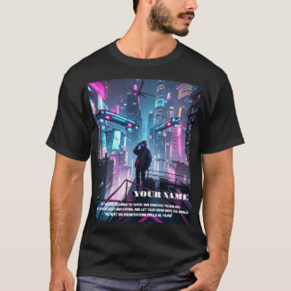 CAMISETA TEMA MAN T SHIRT CYBERPUNK