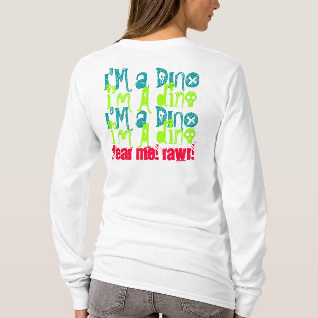Camiseta Tema-me! Rawr! (Verso)
