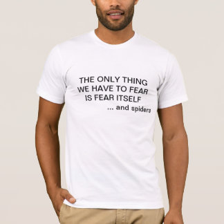 Camiseta Tema o medo