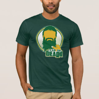 Camiseta Tema o verde e o ouro da barba