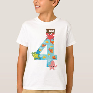 Camiseta tema oceano Quarto Aniversário