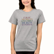 Camiseta Tema Pesca em Michigan para Mulheres
