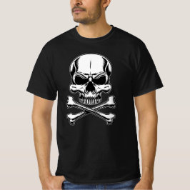 Camiseta Tema Pirata - Crânio Adulto de Navio