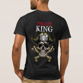 Camiseta Tema Pirata Crânio Adulto KING