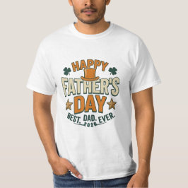 Camiseta Tema Retro Irlandês do Dia de São Patrício Feliz D