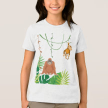 Camiseta tema selva para crianças