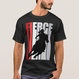 Camiseta Tema Western Motivacional Fierce Roxo Cowgirl R