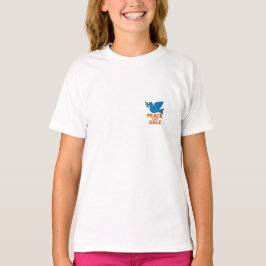 camiseta temática da paz