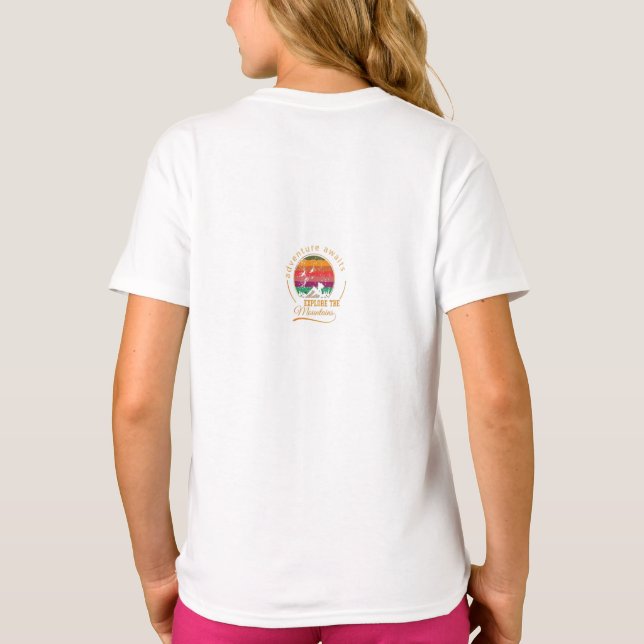 Camiseta temática de montanha (Verso)