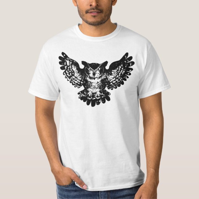 Camiseta temática de vida selvagem com design de c (Frente)