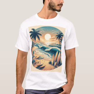 Camiseta temática Praia