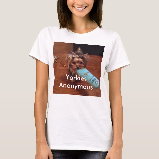 Camiseta temático do yorkshire terrier (Frente)