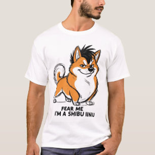 Camiseta Teme-me Sou um Shibu Inu - Divertido Shiba Inu Dur