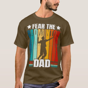 Camiseta Teme O Jogador De Badminton PaiRetro
