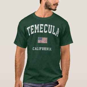Camiseta Temecula Califórnia Ca Bandeira Americana Esportes