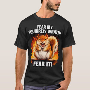 Camiseta Temer Minha Ira Esquirrelosa Divertida e Irritada