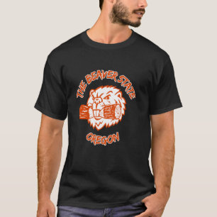 Camiseta Temer o animal do estado castor para Oregon