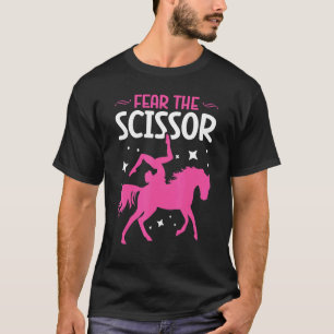 Camiseta Temer O Tesoura Saltos Equestres Eqüestre
