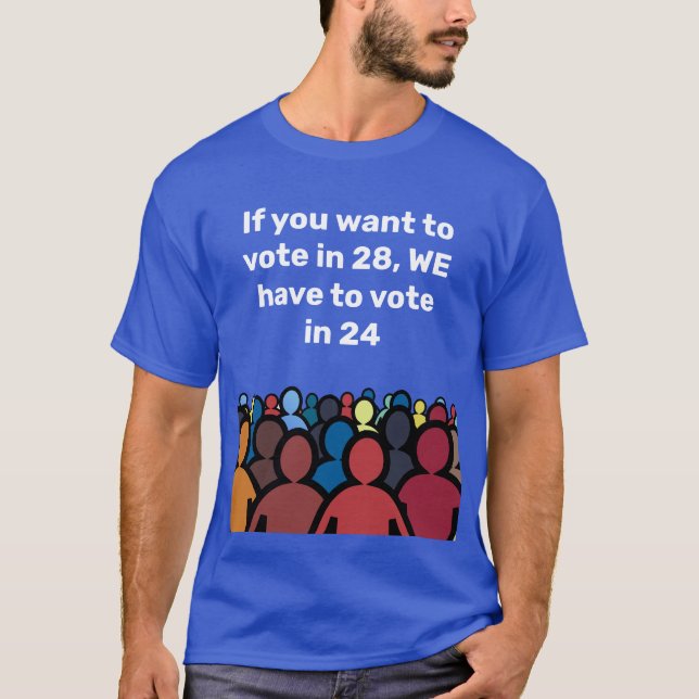 Camiseta Temos de votar em 24 (Frente)