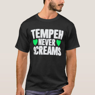 Camiseta Tempeh Nunca Grita Citação Vegana Veganismo Anti C
