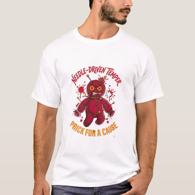 Camiseta Temperamento Impulsionado por Agulhas (Frente)