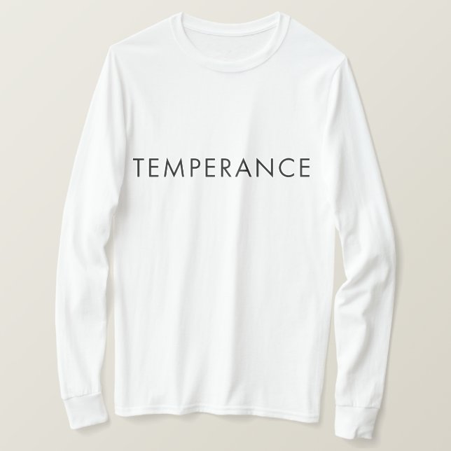 Camiseta temperança (Frente do Design)
