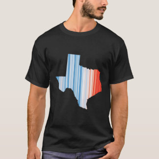 Camiseta Temperatura Global Vermelha Azul - Mudança Climáti
