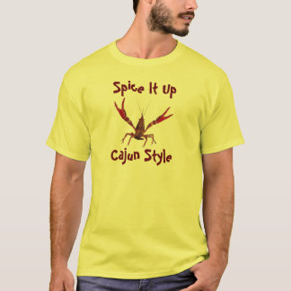 Camiseta Tempere-o acima do estilo de Cajun