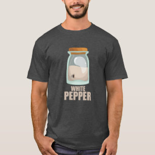 Camiseta Tempero de Pimenta Branca Sabor Comida Culinária m