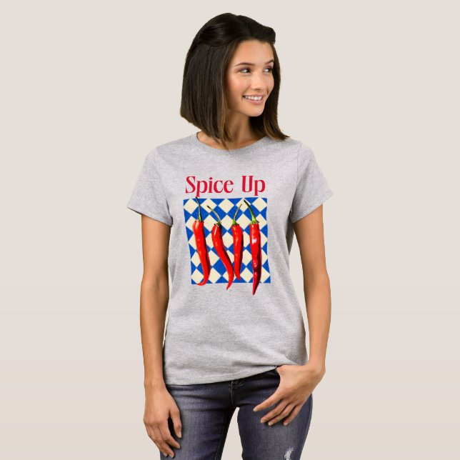 Camiseta Tempero Pimenta Chili Ousada Bold  (Frente Completa)